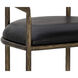 Zanatta 35 inch Charcoal Black Leather Counter Stool